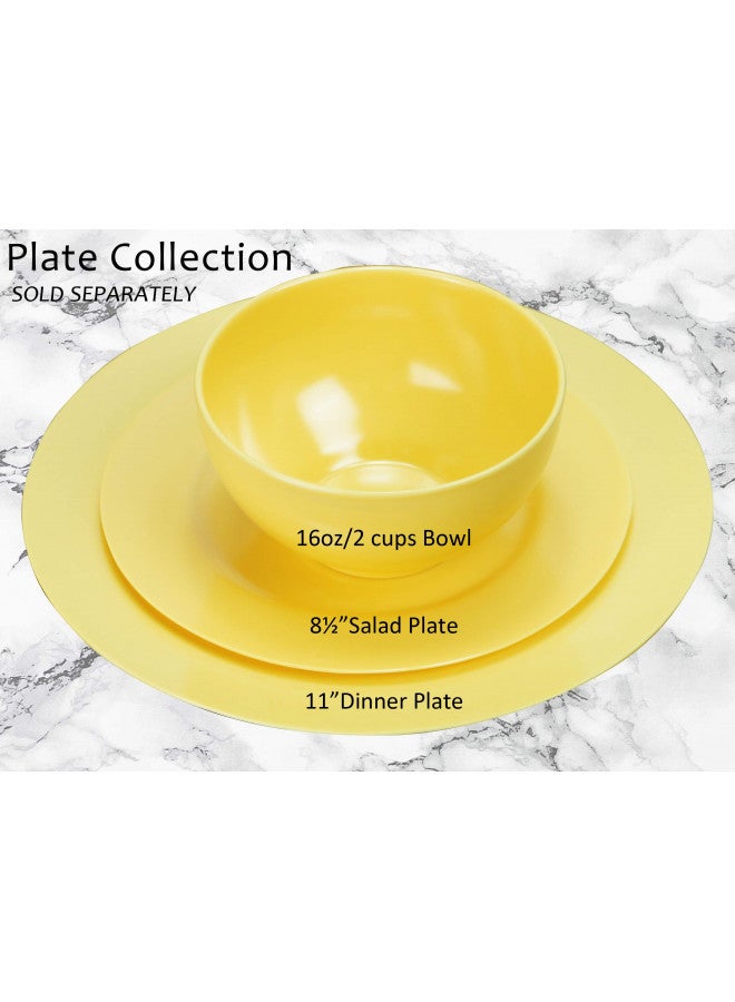 Reston Lloyd Calypso Basics by Reston Lloyd Melamine Bowl, Set of 6, Lemon Yellow - Image 3