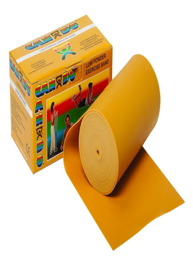 Cando 1211785 Low Powder Exercise Band Roll, 6 yd Length, Gold-XXX-Heavy - Image 1