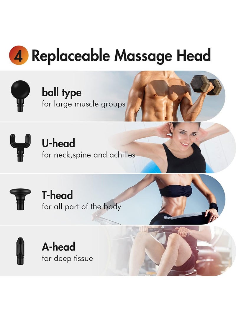 إسكدنيا Deep Tissue Muscle Electric Mini Massage Gun Red - Image 2
