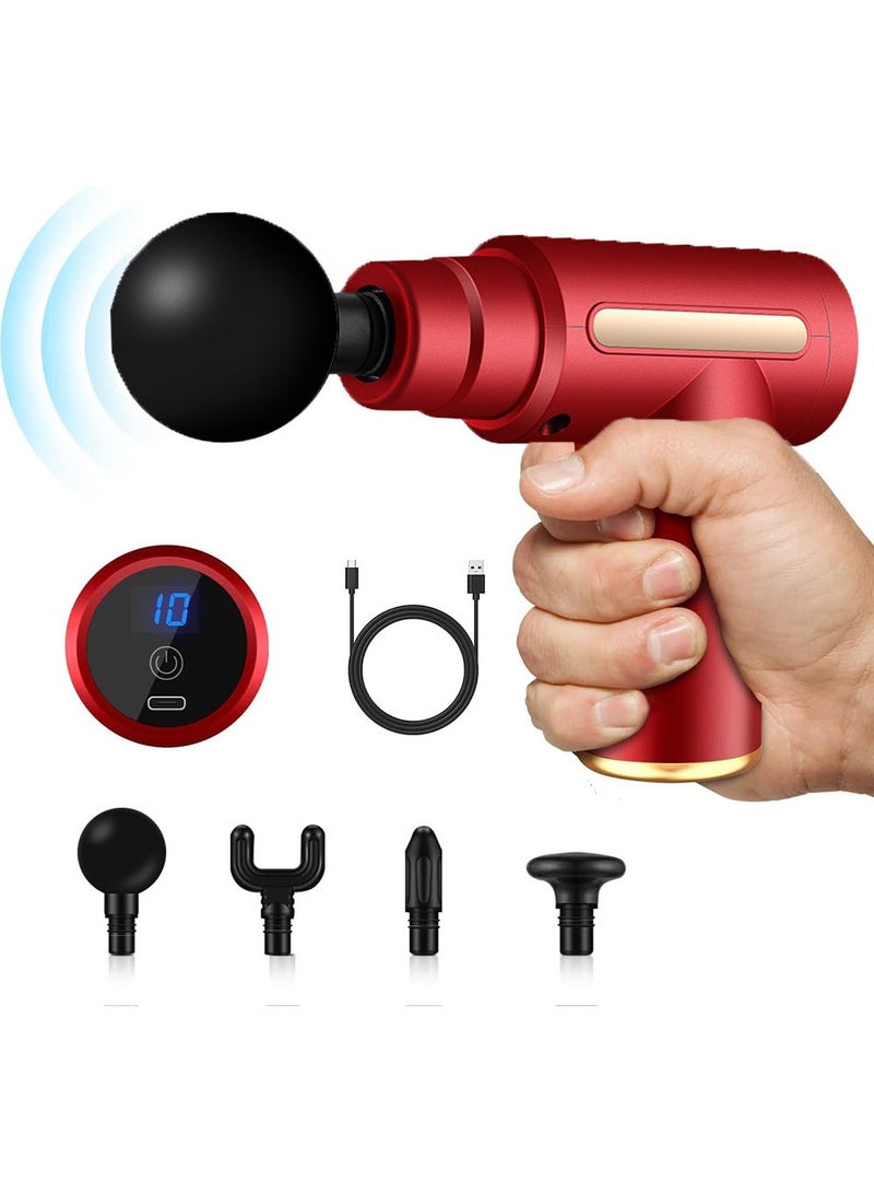 إسكدنيا Deep Tissue Muscle Electric Mini Massage Gun Red - Image 1
