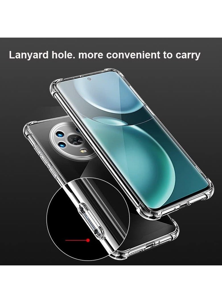 عام حافظة هونور ماجيك 4 برو 5 جرام ، حافظة هونور ماجيك 4 برو 5 جرام شفافة ، مقاومة للخدش عززت زوايا مطاط بولي يوريثان لينة الجلد سيليكون واقية غطاء ل هونور ماجيك 4 برو 5 جرام - Image 5