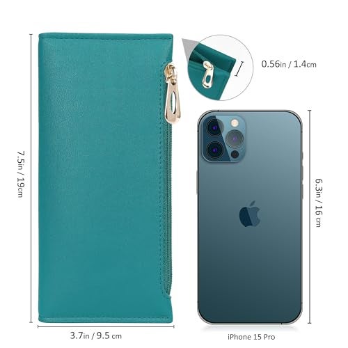 Tipmile Ultra Slim Wallet for Women Bifold Leather RFID Blocking Credit Card Holder Ladies Womens Wallet with Zip Pocket - Image 2