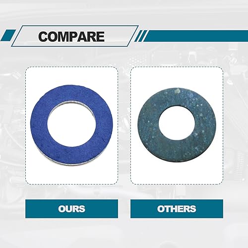 RBOKO 24PCS 12mm Aluminum Seals, Oil Drain Plug Gasket, Crush Washer Seals, Compatible with Toyota Lexus Scion, OEM: 90430-12031 90430-12028 095-156 65394 - Image 5