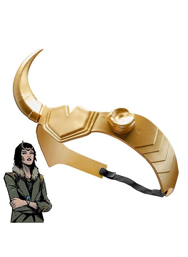 CAFELE Supervillain Crown Horns Halloween Mask Cosplay Masquerade Sylvie Costume Accessories Prop (Sylvie Horns) - Image 1