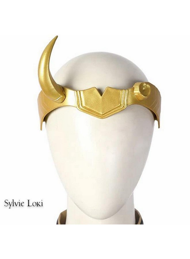 CAFELE Supervillain Crown Horns Halloween Mask Cosplay Masquerade Sylvie Costume Accessories Prop (Sylvie Horns) - Image 3