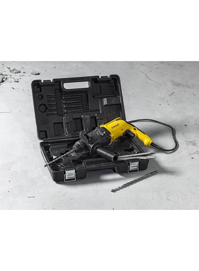 ستانلي أداة كهربائية سلكية 26 مم 800 وات 3 أوضاع مطرقة SDS Plus مع ظرف Shr263Kc B5 - Image 2