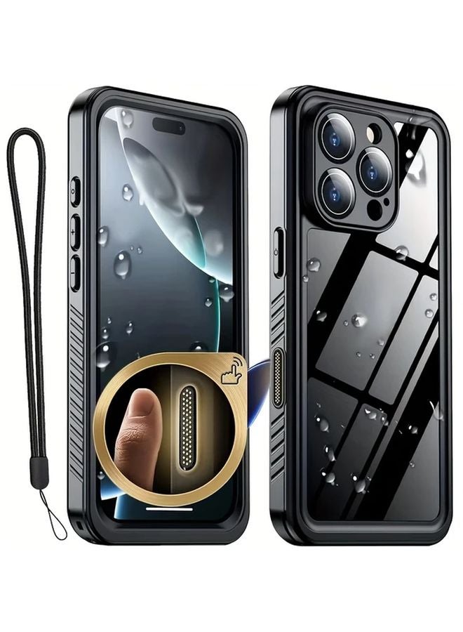 iPhone XS Max Waterproof Case Black 360 Shock Resistant Magnetic Waterproof Dust Snow Built In Screen Protector - Image 1