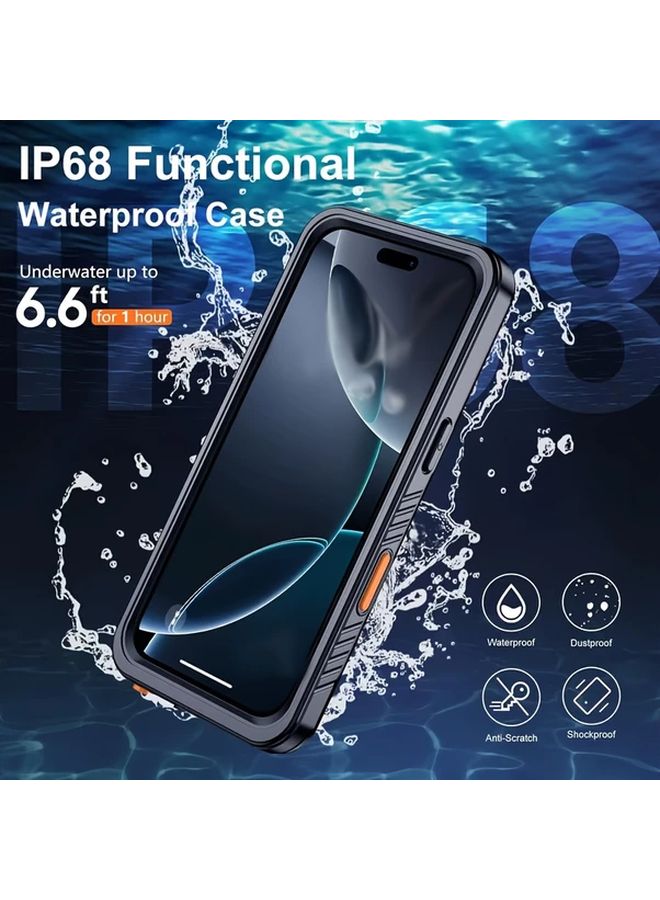 iPhone XS Max Waterproof Case Black 360 Shock Resistant Magnetic Waterproof Dust Snow Built In Screen Protector - Image 5
