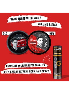 GATSBY Gatsby Hair Styling Fibre Wax Bold and Rise, 75g  - Image 5