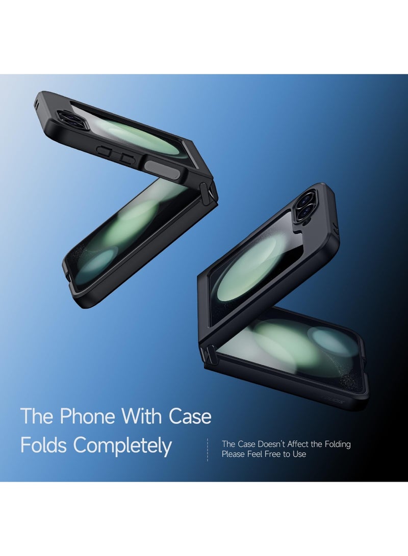 Aookay for Samsung Galaxy Z Flip 7 Case, Compatible with MagSafe, Shockproof Protective Phone Case, Translucent Frosted Slim Magnetic Case, For Men/Women - Image 2