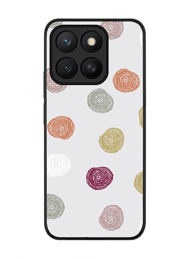 Stylizedd For Honor X8c Case,Slim fit Camera Protection, Shockproof Thin Phone cover  - Circular Scribbles