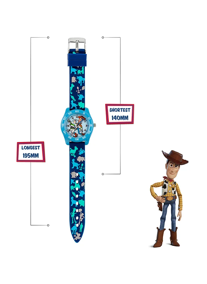Disney Boy's Analog Round Shape Silicone Wrist Watch TYM9000 - 32 Mm