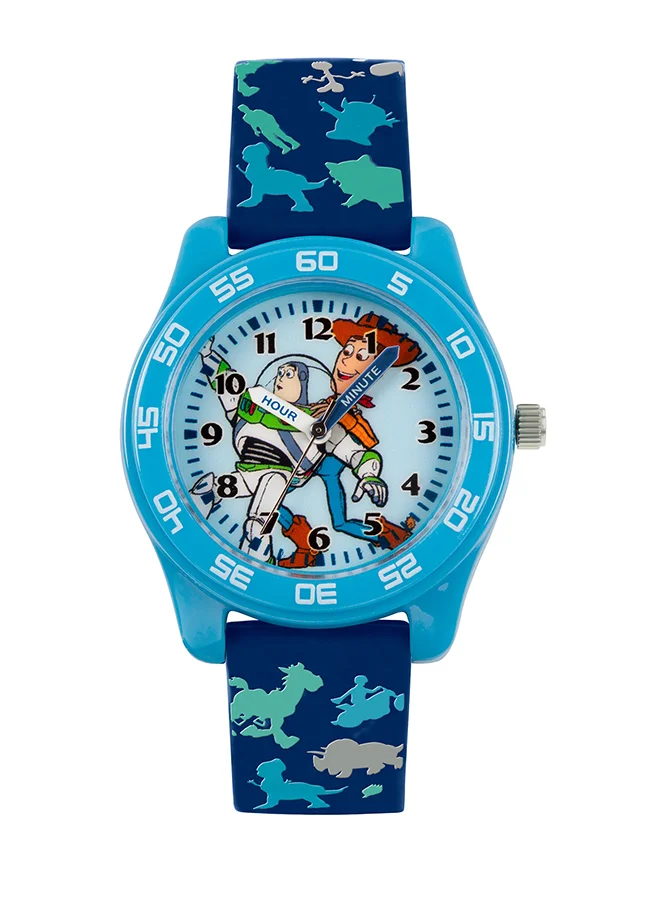 Disney Boy's Analog Round Shape Silicone Wrist Watch TYM9000 - 32 Mm