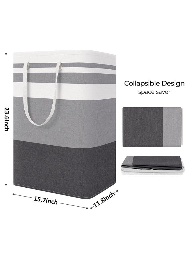 HQ-GAMING Laundry Hamper Large Collapsible Laundry Baskets, Freestanding Waterproof Clothes Hamper with Easy Carry Handles in Laundry Room Bedroom Bathroom College Dorm - Image 2
