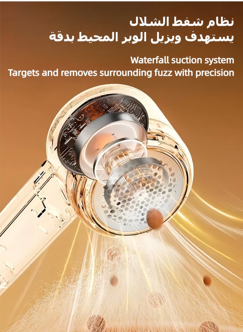 مزيل الوبر قابل لإعادة الشحن عبر USB، شبكة سكين من الفولاذ المقاوم للصدأ، شفرة دوارة بست شفرات، مزيل وبر كهربائي احترافي من أقمشة السترات والملابس والأثاث والوبر والكشمير والصوف والسراويل الضيقة والأريكة والمعاطف - Image 4