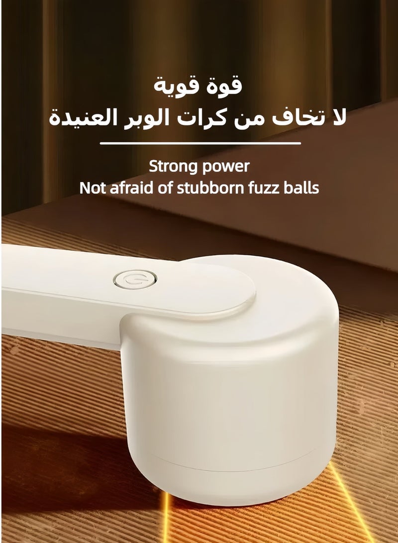 مزيل الوبر قابل لإعادة الشحن عبر USB، شبكة سكين من الفولاذ المقاوم للصدأ، شفرة دوارة بست شفرات، مزيل وبر كهربائي احترافي من أقمشة السترات والملابس والأثاث والوبر والكشمير والصوف والسراويل الضيقة والأريكة والمعاطف - Image 5