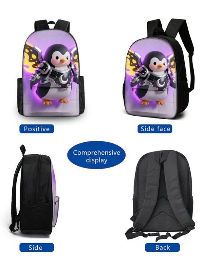 Bright Li Fire Fashion is unlimited! Cartoon bag three-piece set, suitable for a variety of scenes for students and teenagers (available for students, children, friends on outings, mountain climbing, schooling, etc.) - 78 - Image 3