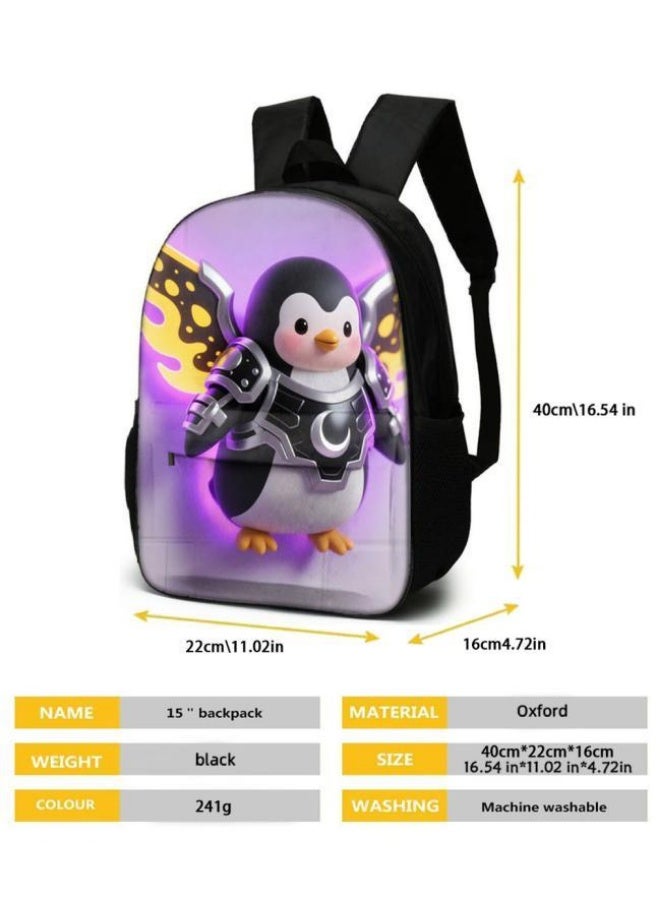 Bright Li Fire Fashion is unlimited! Cartoon bag three-piece set, suitable for a variety of scenes for students and teenagers (available for students, children, friends on outings, mountain climbing, schooling, etc.) - 78 - Image 5