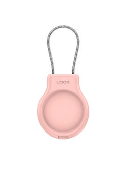 Generic For Apple AirTag Protective Case For Apple Tracker PC Security Lock Anti-lost Hanging Buckle Tracker Protective Case-Color:Pink-Applicable Models:Suitable For Airtag Locator  - Image 1