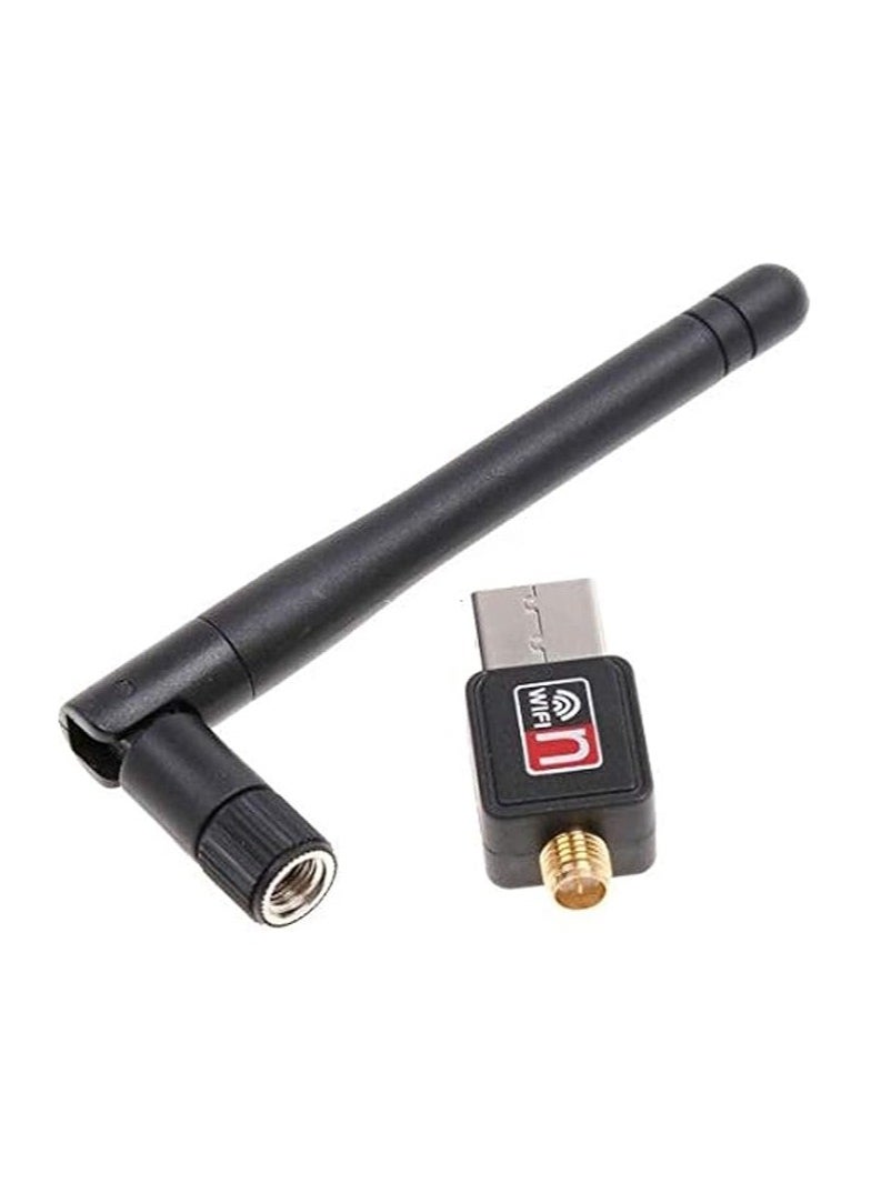 Mini USB Wi-Fi Adapter 150Mbps – 802.11n Wireless LAN Receiver with Antenna 