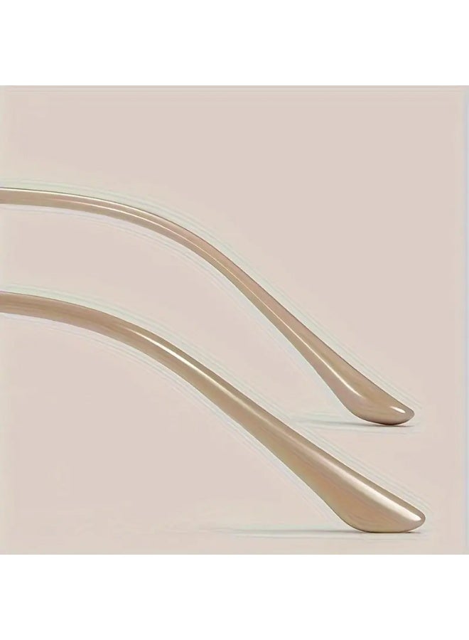 سينت هاوس نظارات نسائية عصرية بإطار دائري كبير خفيف الوزن يناسب الوجه الكبير للاستخدام اليومي تشمل علبة نظارات نظارات مضادة للضوء الأزرق - Image 2