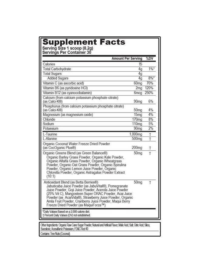 Evlution Nutrition HYDRAMINO Complete Hydration Multiplier, All 6 Electrolytes, Vitamin C & B, Fluid Boosting Aminos, Coconut Water, Endurance, Recovery, Antioxidants, 30 Serve, Fruit Punch - Image 1