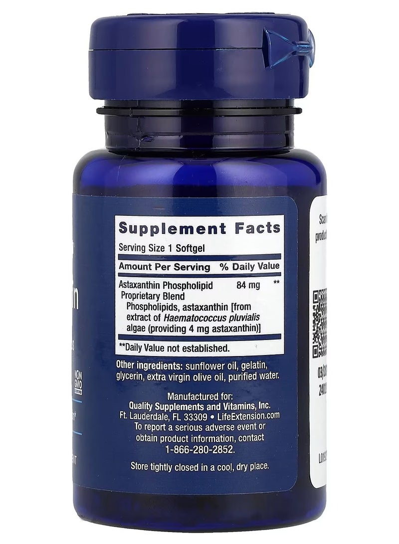 لايف إكستنشن، أستازانتين مع فوسفوليبيدات، 30 كبسولة هلامية - Image 2