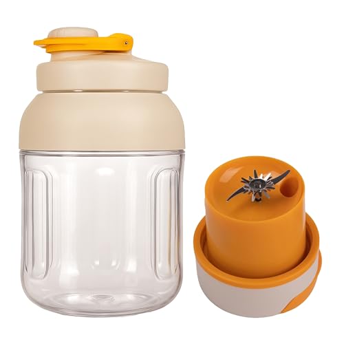 CPENSUS Portable blender for smoothie and juices sipper with carry lid & straw juicer maker for home 80W 1000ML Fruit orange milk shake For home office gym travel Rechargeable - Image 1