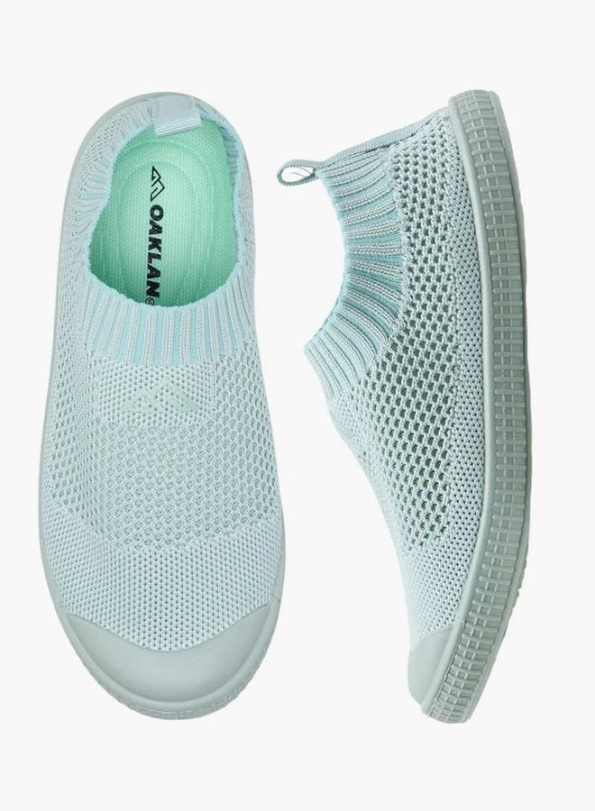 Oaklan by Shoexpress GREEN Textured Slip-On Sports Shoes for Women | Best Price UAE