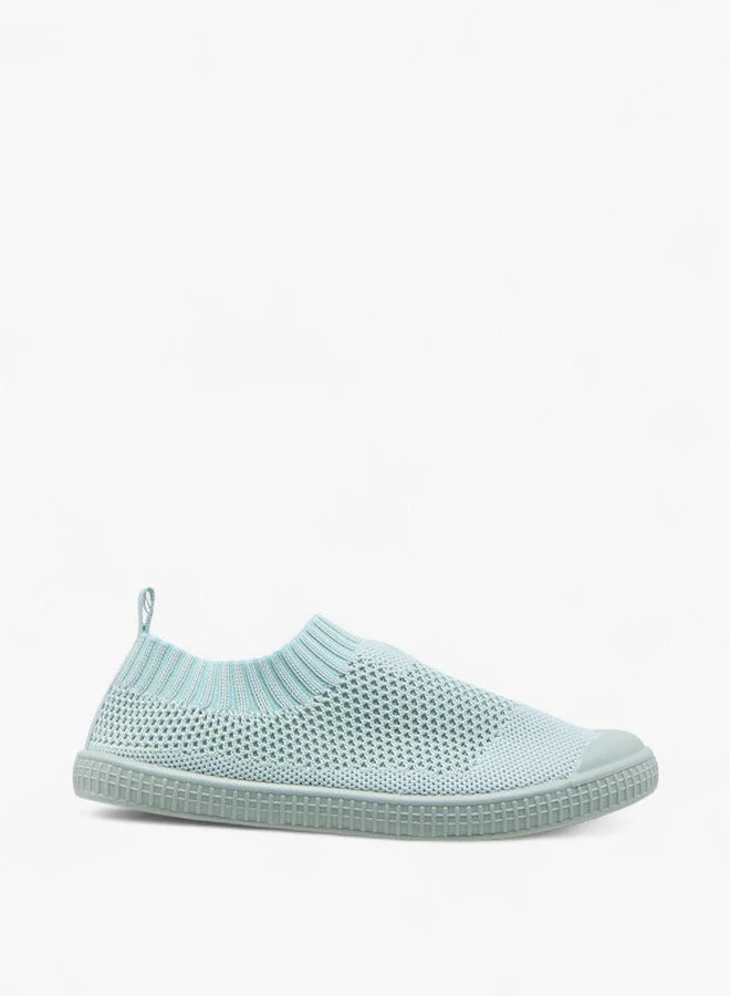 Textured Slip-On Sports Shoes