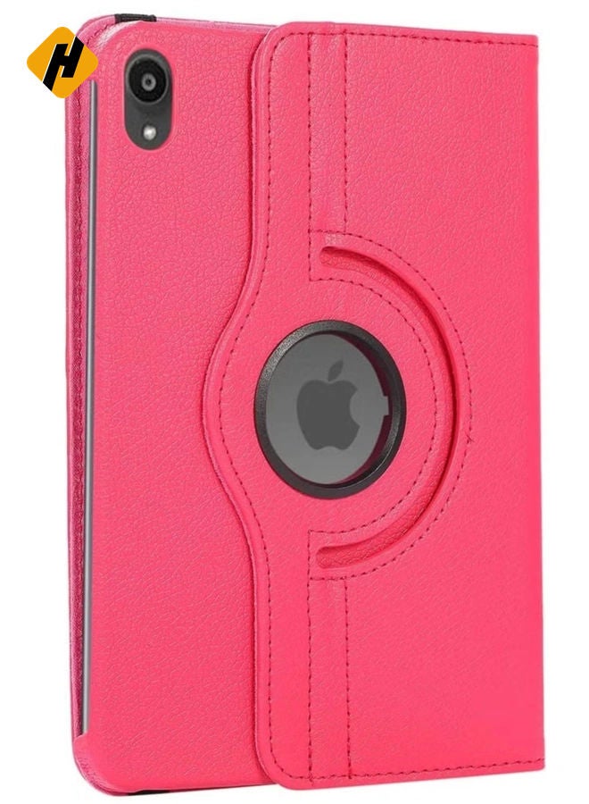 HuHa Rotating Case for iPad Mini 6 (6th Generation 8.3 Inch) - 360 Degree Swiveling Stand Protective Back Cover, Auto Wake/Sleep Feature for iPad Mini 6 2021 Model (Pink)  - Image 1