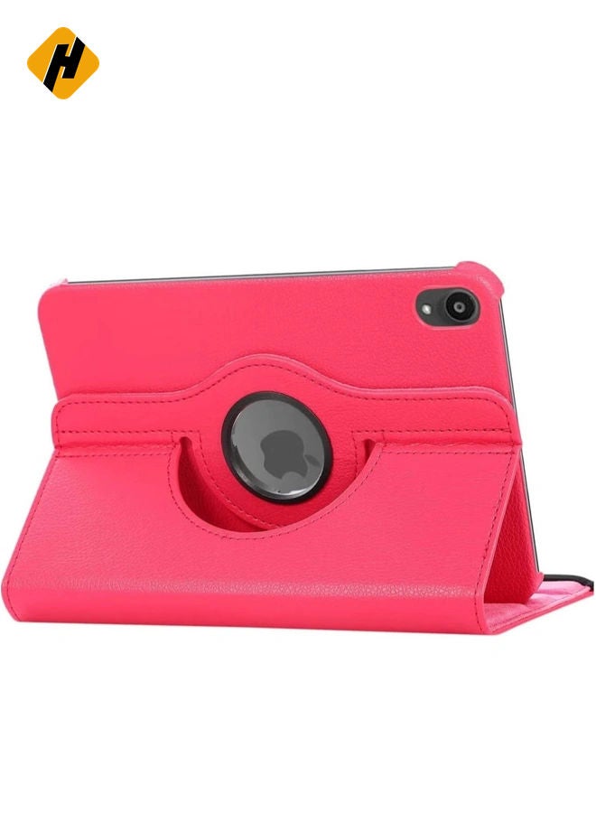 HuHa Rotating Case for iPad Mini 6 (6th Generation 8.3 Inch) - 360 Degree Swiveling Stand Protective Back Cover, Auto Wake/Sleep Feature for iPad Mini 6 2021 Model (Pink)  - Image 4