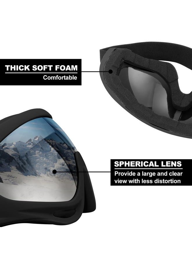 SixYard Ski Goggles, Motorcycle Goggles, 3 Pack Snowboard Snow Goggles for Men Women Adult Youth (Style 7) - Image 3