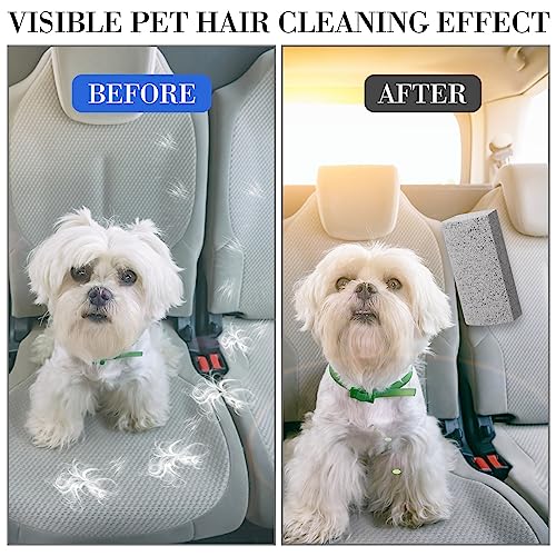 Loopeer 2 Pcs Pet Hair Remover Pumice Stone for Dog Cat Hair Removal Cleaning Pet Fur Stone 6 Inch Dog Fur Cleaning Tool for Car Interior Bedding Carpet Couch Furniture(3.74 x 2 x 1.6 in) - Image 4