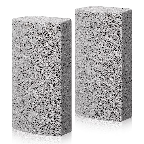 Loopeer 2 Pcs Pet Hair Remover Pumice Stone for Dog Cat Hair Removal Cleaning Pet Fur Stone 6 Inch Dog Fur Cleaning Tool for Car Interior Bedding Carpet Couch Furniture(3.74 x 2 x 1.6 in) - Image 1