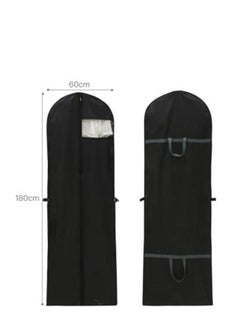 Generic Large Clothes Storage Bag Home Coat Suit Hanging Pocket Foldable Suit Wedding Dress Dust Cover 