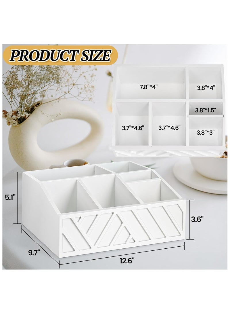 منظم محطة قهوة على المنضدة، سلة تخزين حاملة كبسولات قهوة خشبية، منظم تخزين توابل القهوة والشاي (أسود) - Image 3