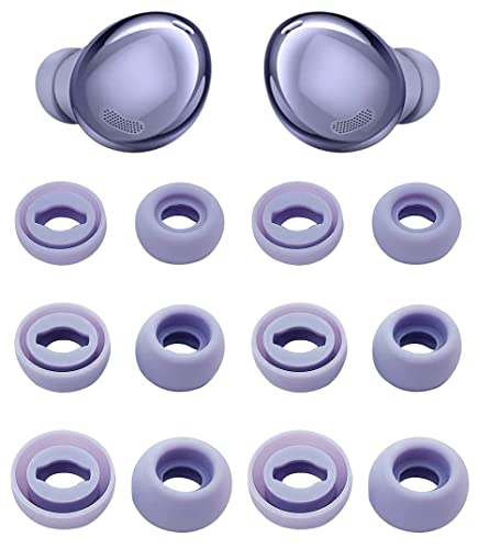 ALXCD Ear Tips Compatible with Galaxy Buds Pro Earbuds, S/M/L 3 Size 6 Pairs Silicone Replacement Eartips Earbuds Tips, Compatible with Galaxy Buds Pro SM-R190, 6 Pairs, Phantom Violet - Image 1