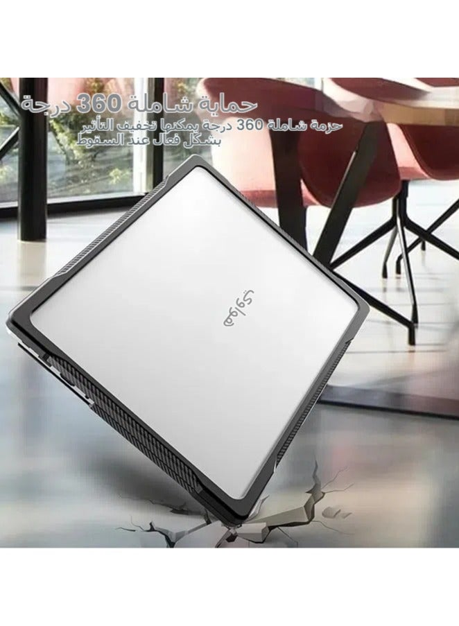 Shockproof Dual Layer Laptop Hard Case for Huawei MateBook D14 2024, Durable TPU Frame, Heavy Duty Protection - Image 4