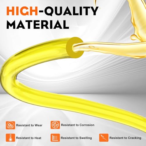 Hipa 4 Size Gas Fuel Line Hose Tubing 4 ft. Each for Small Engine Chainsaw Lawn Mower String Trimmer WeedEater Blower Model Parts I.D x O.D 1/8" x 3/16" 3/32" x 3/16" 1/8" x 1/4" .08" x .14" - Image 5