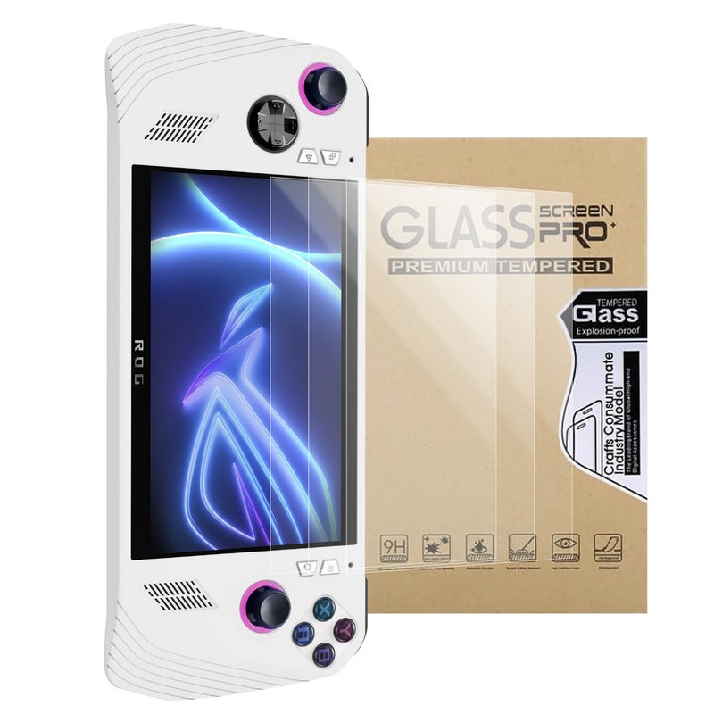 sarlar Screen Protector for ASUS ROG Ally [7 Inch] Display 3 Pack Tempered Glass Film, Ultra HD, 9H Hardness, Scratch Resistant, Case Friendly - Image 1