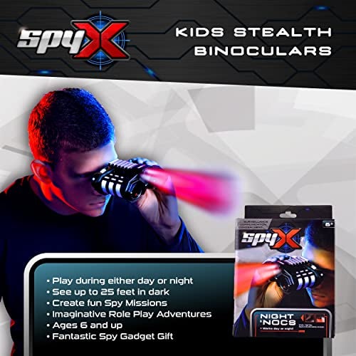SpyX / Night Nocs - Binocular Spy Toy with White or Red Light to See in the Dark. Perfect addition for your spy gear collection! - Image 2