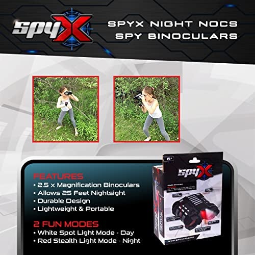 SpyX / Night Nocs - Binocular Spy Toy with White or Red Light to See in the Dark. Perfect addition for your spy gear collection! - Image 3