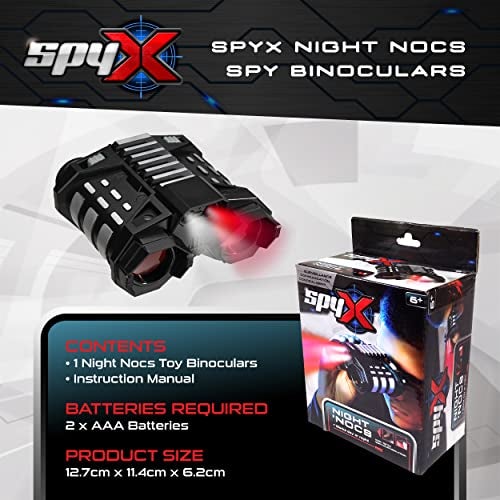 SpyX / Night Nocs - Binocular Spy Toy with White or Red Light to See in the Dark. Perfect addition for your spy gear collection! - Image 4