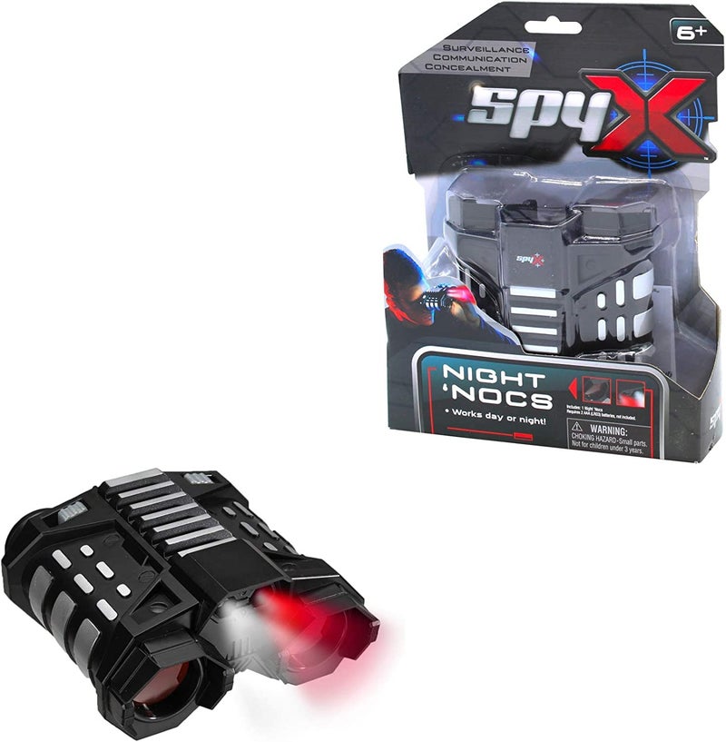 SpyX / Night Nocs - Binocular Spy Toy with White or Red Light to See in the Dark. Perfect addition for your spy gear collection! - Image 1
