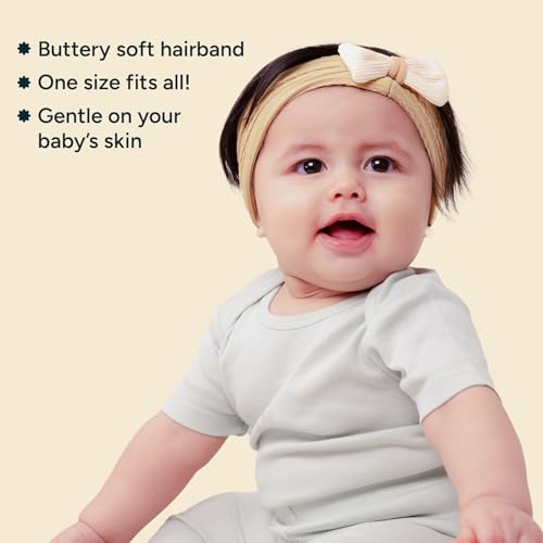 NINTARABABY Nintara Baby Hairband – Buttery-Soft, Stretchable & Lightweight Headband Accessory for Newborns, Infants & Girls, Gentle on Delicate Skin, Ideal Gift for Baby Showers (5.5" x 3.1") - Image 2