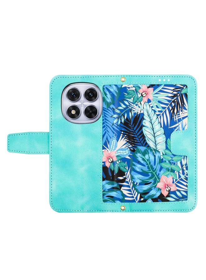 erorex Case For Redmi Note 14 Pro 5G Floral Pattern Leather Phone Case with Lanyard - Image 3