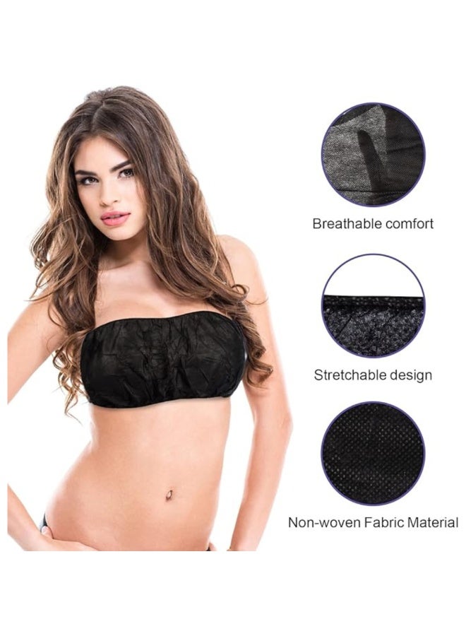 MAX CARE 50-Pack Women’s Disposable Strapless Bras – Soft, breathable, individually wrapped. Perfect for spa, salon, massage, tanning, travel, and vacation - Image 3