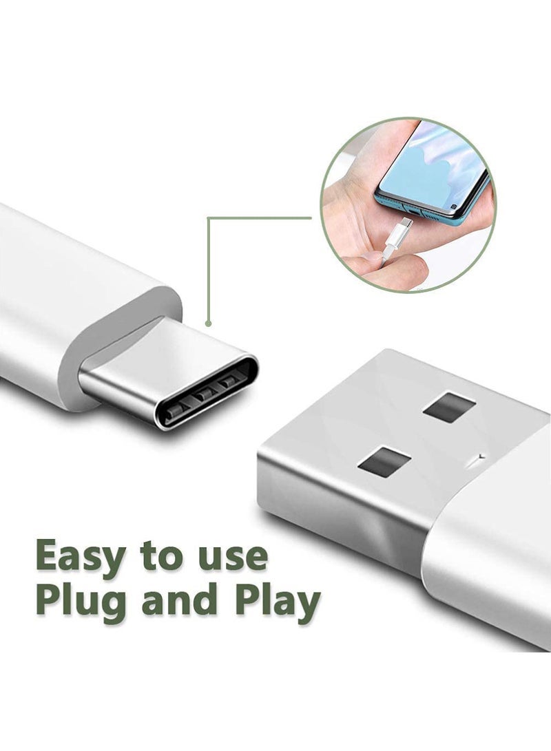 Captaintech 2-Pack 3ft USB-C to USB-A Fast Charging Cables (3A) - Durable Braided Cords for Samsung Galaxy S20/S10/S9/Note 20/10 u0026 Moto G7/G8 - Image 4