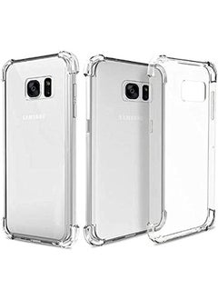 Samsung S7 Edge cover, anti-shock, strong anti-fall protection, with protection screen, transparent reinforced silicone